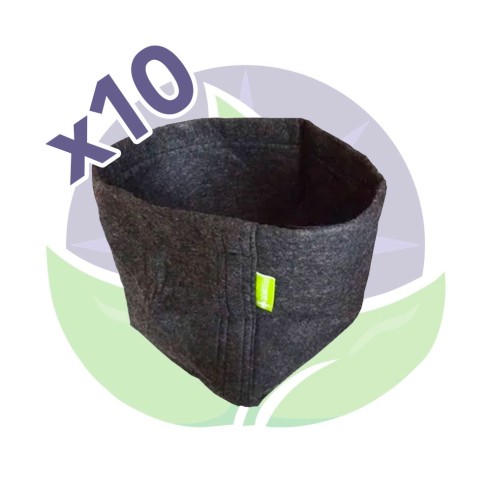 Pack of 10 Propot textile pots 7L - GardenHighPro