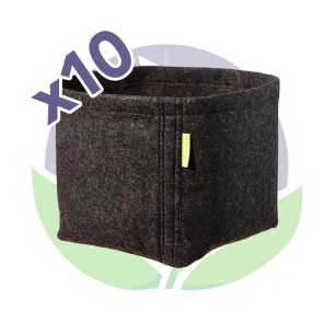Pack of 10 Propot textile pots 20L - GardenHighPro