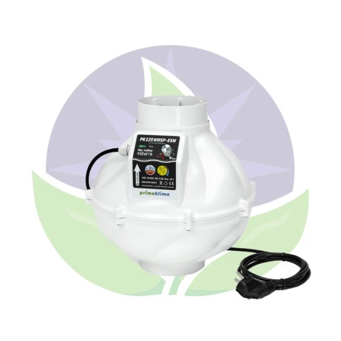125mm - 450m³/h - Air Extractor - 1 Speed - WHSP ESM - Prima Klima