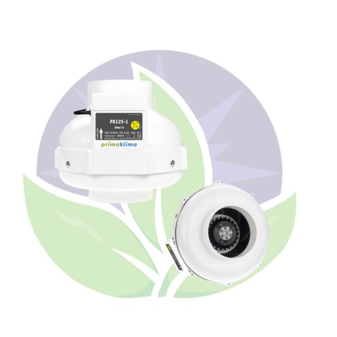 125mm - 360m³/h - PK125-L - Extracteur d'air - Prima Klima