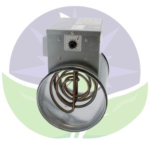 Duct heater - 200mm - 1200W - Built-in thermostat - VENTS 2
