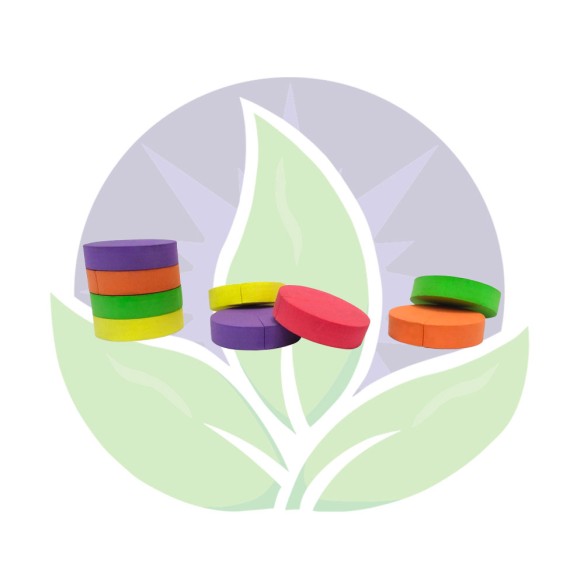 192 disques couleurs Néoprène 5cm - Neptune Hyproponics